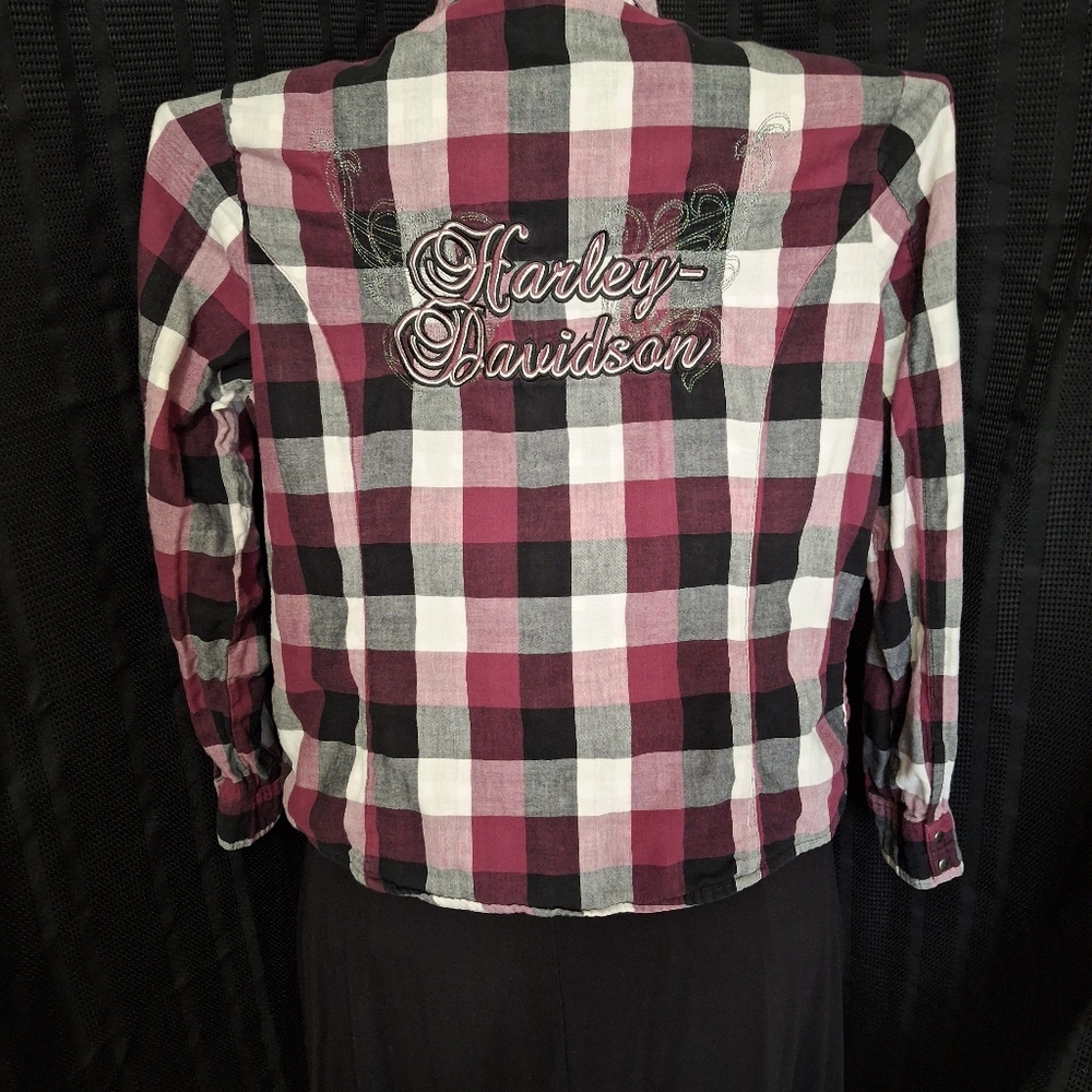 Harley Davidson Flannel Top